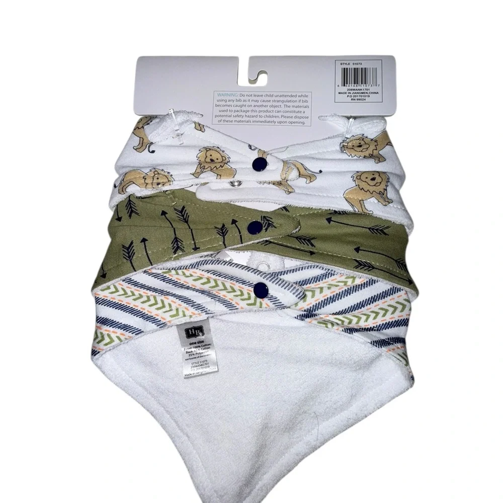 Hudson Baby Bandana 3 Bibs Set